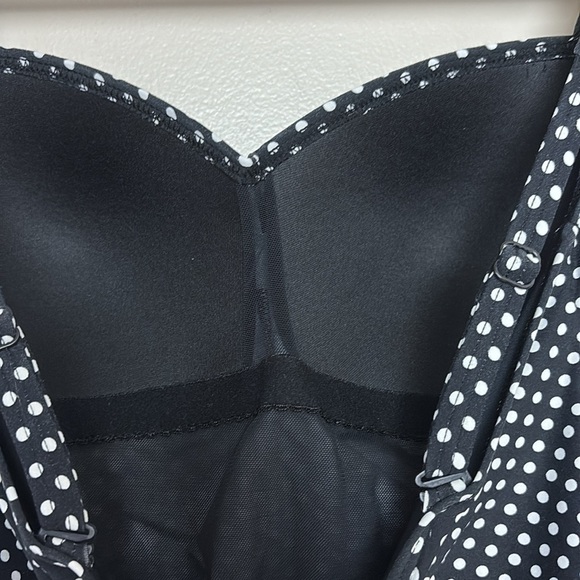 Niptuck Multi Fit Cup One Piece Swimsuit Black White Polka Dot Size 8 - Picture 8 of 16